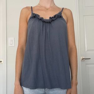 AMERICAN EAGLE TANK TOP WITH FLORAL DETAILING